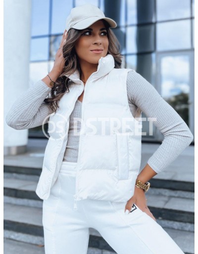 Dámská prošívaná vesta WILLOW Barva krémová DSTREET TY3798