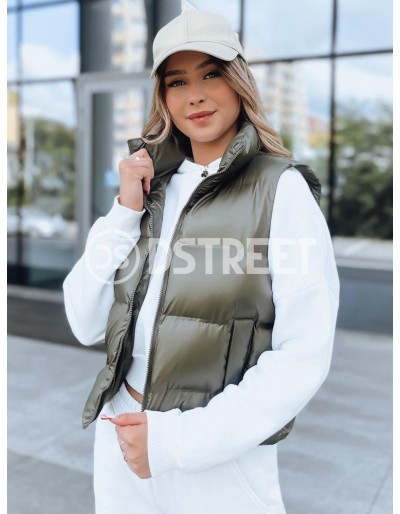 Dámská prošívaná vesta WILLOW Barva zelená DSTREET TY3799
