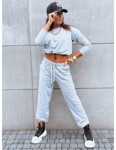 Dámský teplákový souprav CHARM Barva světle šedá DSTREET AY0958