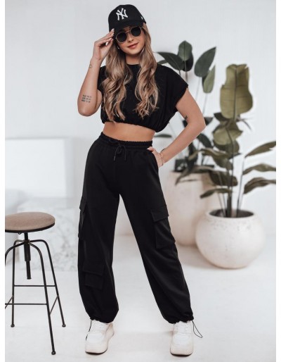 Komplet damski CHICBASE czarny Dstreet AY1121